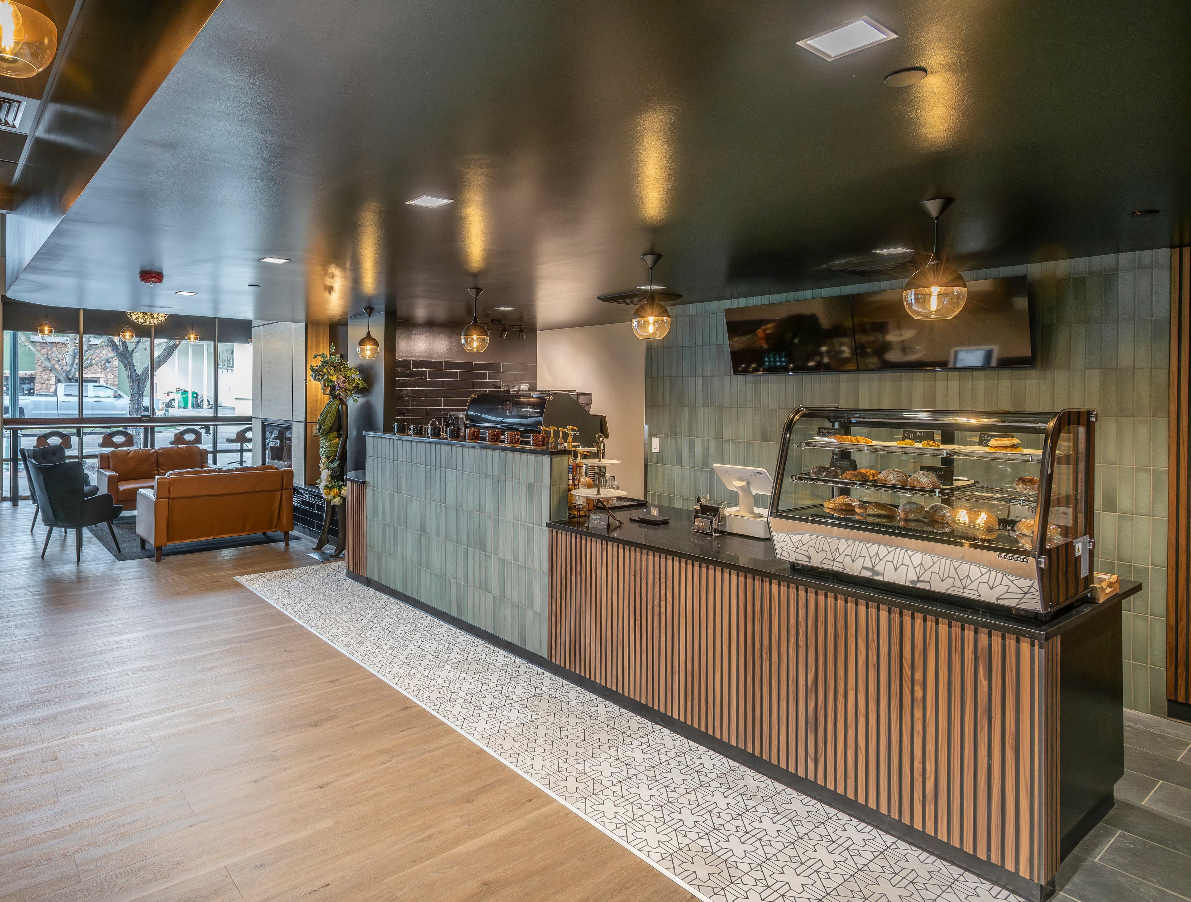 Integrated retail and service area in Graeber Salon