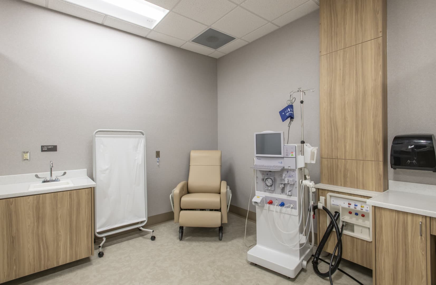 Fresenius dialysis private treatment room healthcare construction by OVI contractor Nampa Idaho