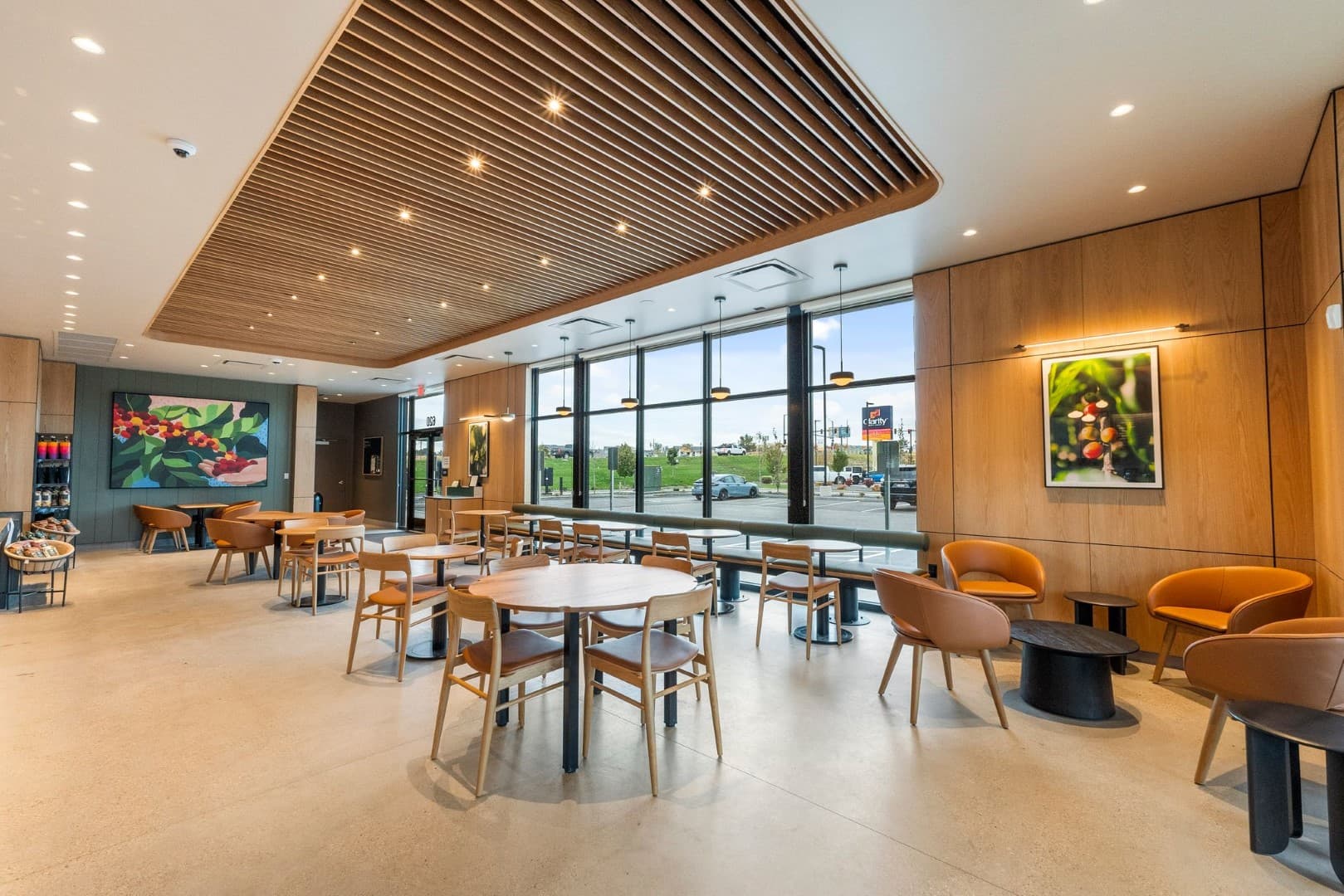 Starbucks coffee shop exterior view commercial construction in Caldwell