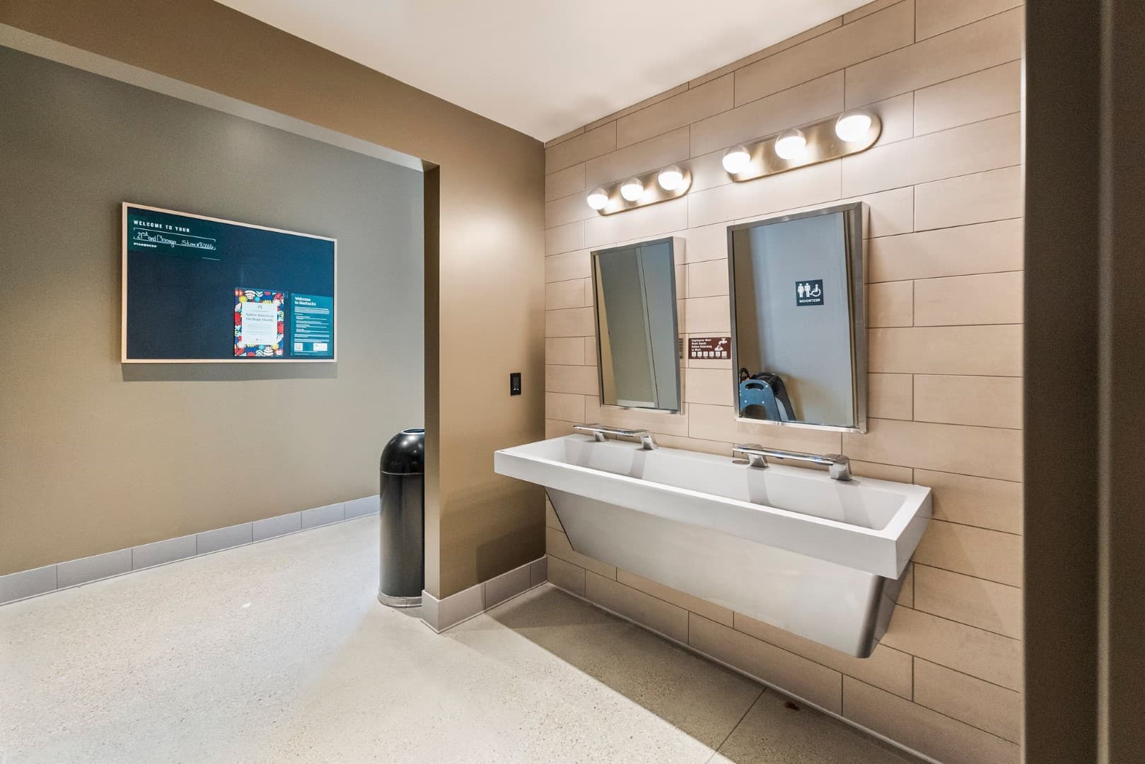 Starbucks restroom tenant improvement by OVI General Contracting Caldwell Idaho